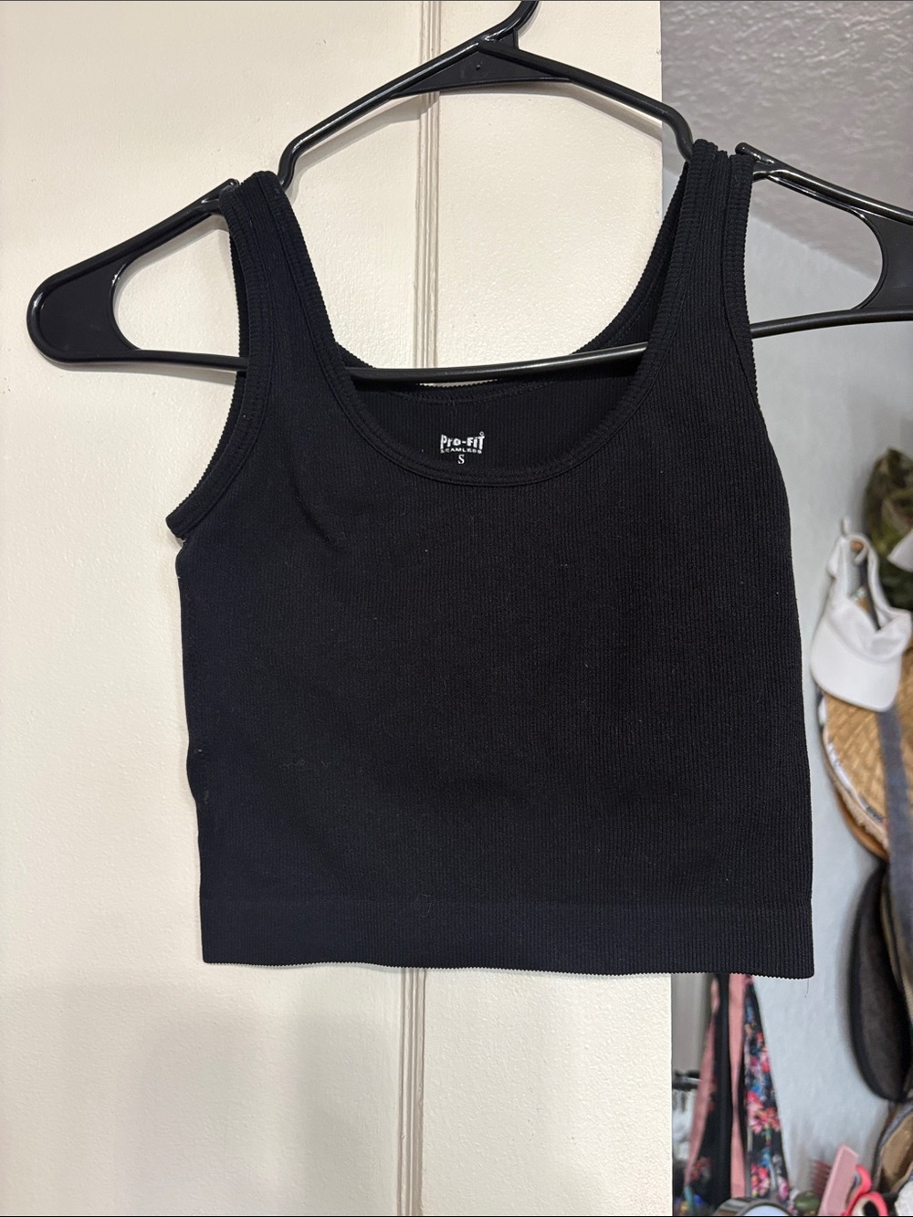 Women’s Black Ribbed Tank Top